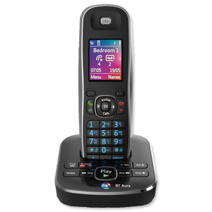 BT Aura 1500 Single Handset DECT Telephone Cordless Answering Machine Ref 61962