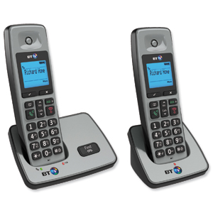 BT Aura 1500 Twin Handset DECT Telephone Cordless Answering Machine Ref 61963