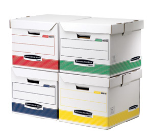 Fellowes Bankers Box Flip Top Storage Cube Rainbow Pack Ref 0039701 [Pack 12]
