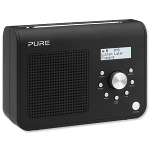 Pure ONE Classic Radio Series II DAB and FM Portable Black Ref VL-61678