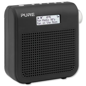 Pure ONE Mini Radio Series II DAB and FM Portable Black Ref VL-61874