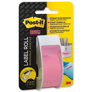 Post-it® Super Sticky Removable Label Roll 10m Yellow Ref 2650PEU