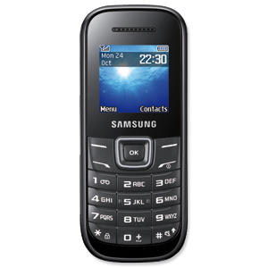 Samsung E1200 Mobile Phone Black Ref GT-E1200ZKABTU