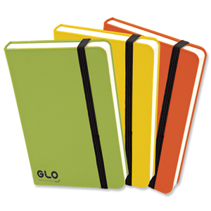 GLO Executive Soft Feel Notebook Ruled 160pp 80gsm A4 Green [Pack 3]