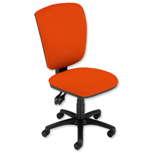 GLO Trexus Plus Matrix Chair Back H540mm Seat W400xD470xH490-580mm Orange