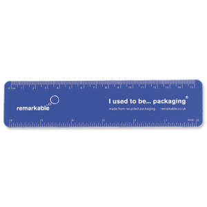 Remarkable Recycled Flexi Ruler 15cm Blue Ref 7201-4103-502 [Pack 5]