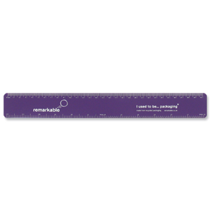 Remarkable Recycled Flexi Ruler 30cm Purple Ref 7201-4113-509 [Pack 5]