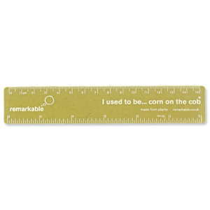Remarkable Biodegradable Ruler 15cm Yellow Ref 7211-4100-012 [Pack 5]