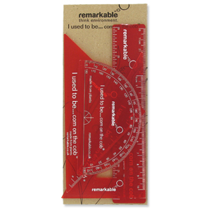 Remarkable Biodegradable Geometry Set Red