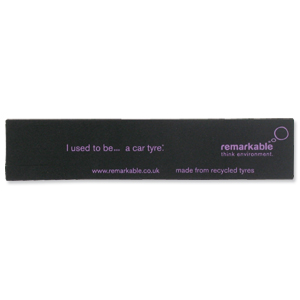 Remarkable Recycled Tyre Fringed Bookmark Black/Purple [Pack 5]