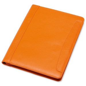 GLO Zipped Folio Leather Orange Ref 30094