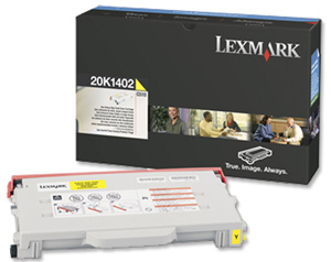 Lexmark C510 Laser Toner Cartridge High Yield Page Life 6600pp Yellow Ref 20K1402