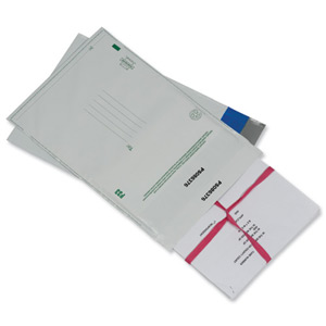 PostSafe Security Envelopes Tamper-evident Numbered Double-peel and Seal Opaque C4+ Ref P33S [Pack 20]