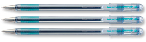 Pentel Superb Ball Pen Fine 0.7mm Tip 0.25mm Line Blue Ref BKN77-C [Pack 12]