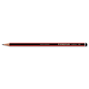Staedtler 110 Tradition Pencil Cedar Wood 4B Ref 110-4B [Pack 12]
