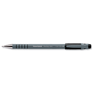 Paper Mate Flexgrip Ultra Ball Point Pen Medium 1.0mm Tip 0.4mm Line Black Ref PS0190113 [Pack 12]