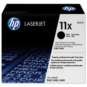 Hewlett Packard [HP] No. 11X Laser Toner Cartridge Page Life 12000pp Black Ref Q6511X