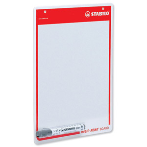 Stabilo Memo Board Drywipe with Pen in Holder A4 Ref 4218