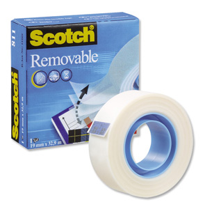 Scotch Removable Magic Tape 25mm x 66m REF 8112566