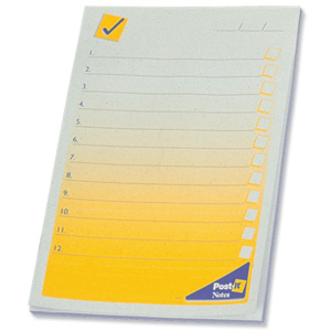 Post-it To Do List Pad 149x102mm Ref 7691/7667 [Pack 12]
