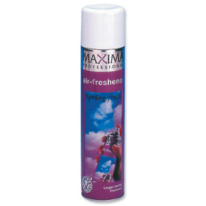Maxima Air Freshener Aerosol Spray Can Spring Fresh 400ml Ref KSEMAXK212 [Pack 2]