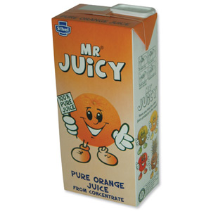 St Ivel Mr Juicy Orange Drink Carton Concentrated 1L Ref A01650 [Pack 12]