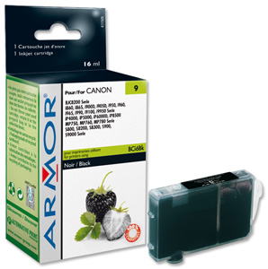 Armor Compatible Inkjet Cartridge Black [Canon BCI-6Bk Equivalent] Ref K11509