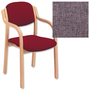 Trexus Side Chair Wood Upholstered Stackable Seat W460xD480xH480mm Pyra Perth