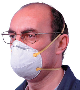 3M Respirator Unvalved FFP1 Classification White with Yellow Straps Ref 8710E [Pack 20]