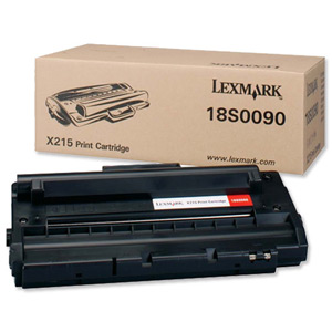 Lexmark Laser Toner Cartridge Page Life 3200pp Black for X215 Ref 18S0090