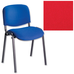 Trexus Stacking Chair with Seat W480xD450xH460mm Pyra Red