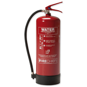 IVG Firechief Fire Extinguisher Water for Class A 9 Litres Ref IVGS9.0LTW