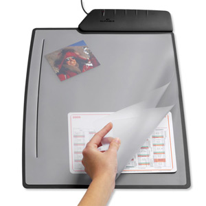 Durable Work Pad Desk Mat with USB Hub 4-Port Portrait W330xD405mm Ref 7216/01