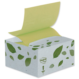Post-it Desk Grip Dispenser and Recycled Z-Notes 200 Sheets 76x76mm Ref B330-1R-EU