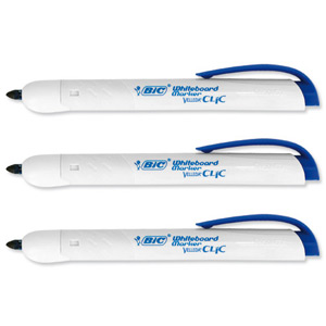 Bic Velleda Whiteboard Marker Retractable Bullet Tip Line Width 2.0mm Blue Ref 887085 [Pack 12]