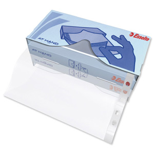 Esselte At Hand Pockets Top-opening in Tissue-style Dispenser Box 38 Micron A4 Ref 17786 [Pack 50]
