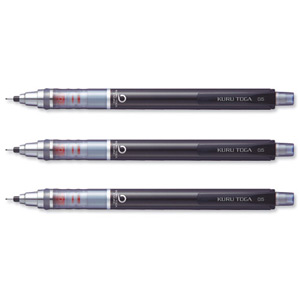 Uni Kuru Toga Mechanical Pencil Revolving with Cone-tipped Lead 0.5mm Ref 5036930