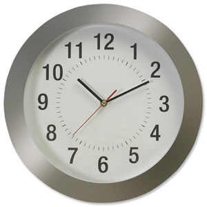 Large Wall Clock Diameter 380mm Grey