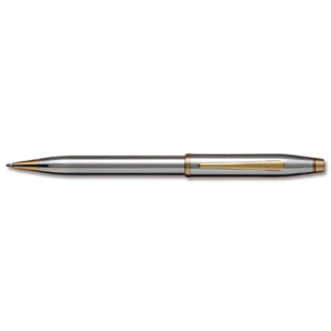 Cross Century II Medalist Ball Pen Chrome with Gold Trim Ref 3302WG