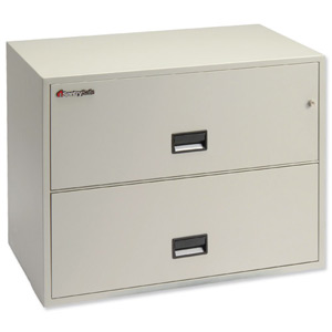 Sentry 5000 Lateral File 1hr Fire Safe 2 Drawers W909xD518xH701mm Grey Ref 2L3610L