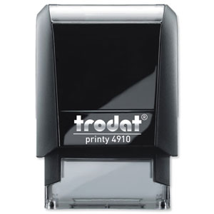 Trodat Printy VC/4910 Custom Stamp Self-Inking Up to 3 lines 26x10mm Ref 199881