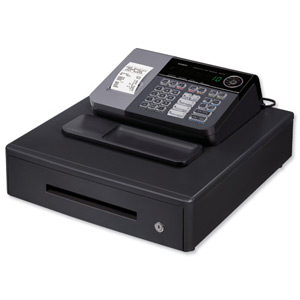 Casio Cash Register Antimicrobial 7 Segment 8 Digit 500 PLUs 20 Departments W410xD450xH205mm Ref SE-S10MD