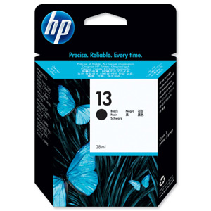 Hewlett Packard [HP] No. 13 Inkjet Cartridge Page Life 920pp 28ml Black Ref C4814A Ident: 807D