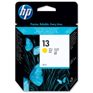 Hewlett Packard [HP] No. 13 Inkjet Cartridge Page Life 1260pp 14ml Yellow Ref C4817A Ident: 807D