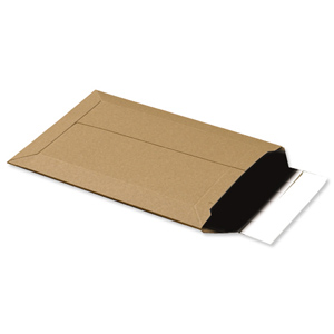 Envelope Brown Card Dual Seal System 450gsm B5 Plus [Pack 25]