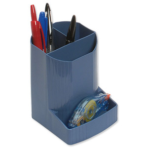 Mutiform Forever Pen Pot Recycled Plastic Cobalt Blue Ref 675101D