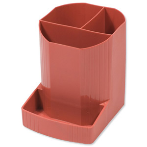 Mutiform Forever Pen Pot Recycled Plastic Brick Red Ref 675103D