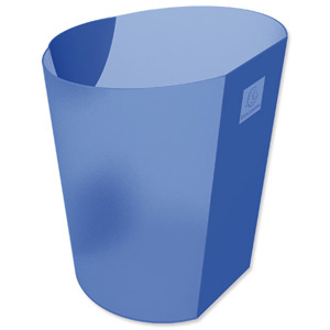 Mutiform Polymorf Waste Bin Plastic Robust Stable 13 Litre Blue Ref 47510D