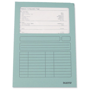 Leitz Window Folder A4 Light Blue Ref 3950-00-30 [Pack 100]
