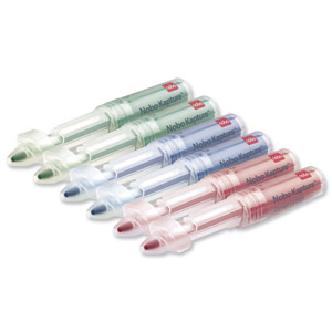 Nobo Kapture Ink Cartridges for Digital Pen Bullet Tip Assorted Ref 1902596 [Pack 6]